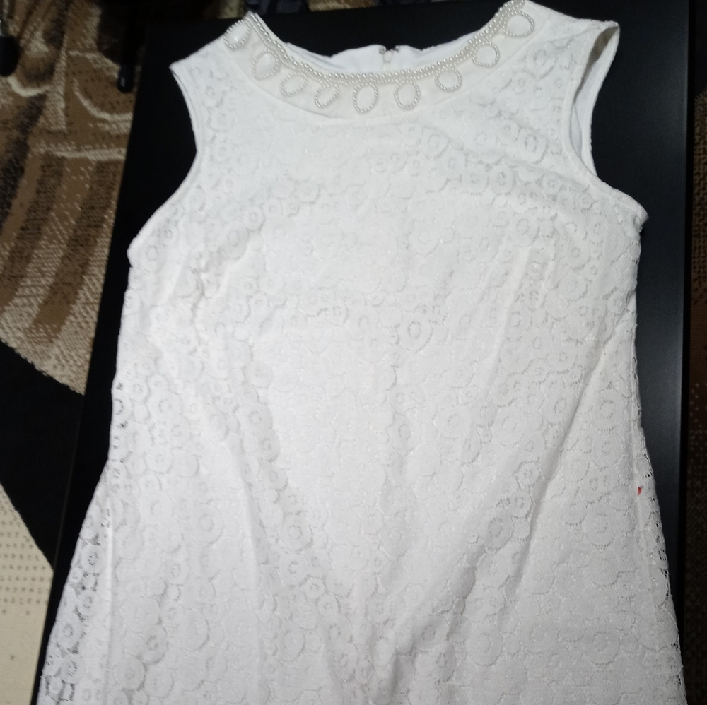 White Party Dress Size 16